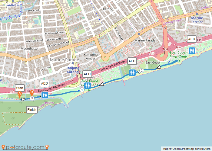 RSR Challenge Series 5K course map preview