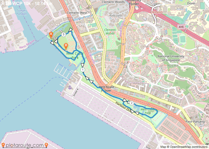 RSR Challenge 10K course map preview